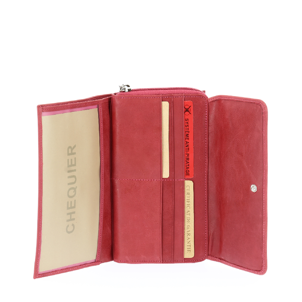 Oiled Leather Flap Checkbook Holder Companion