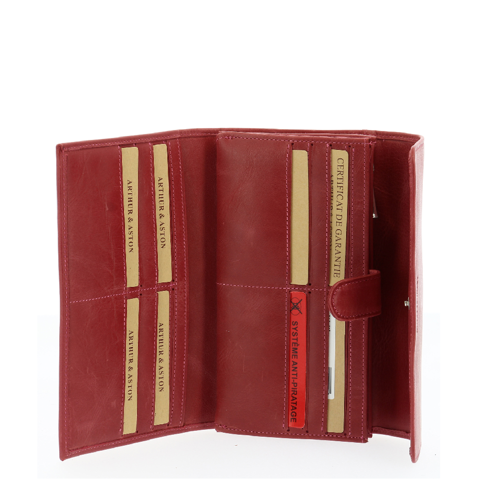 Oiled cowhide leather flap companion