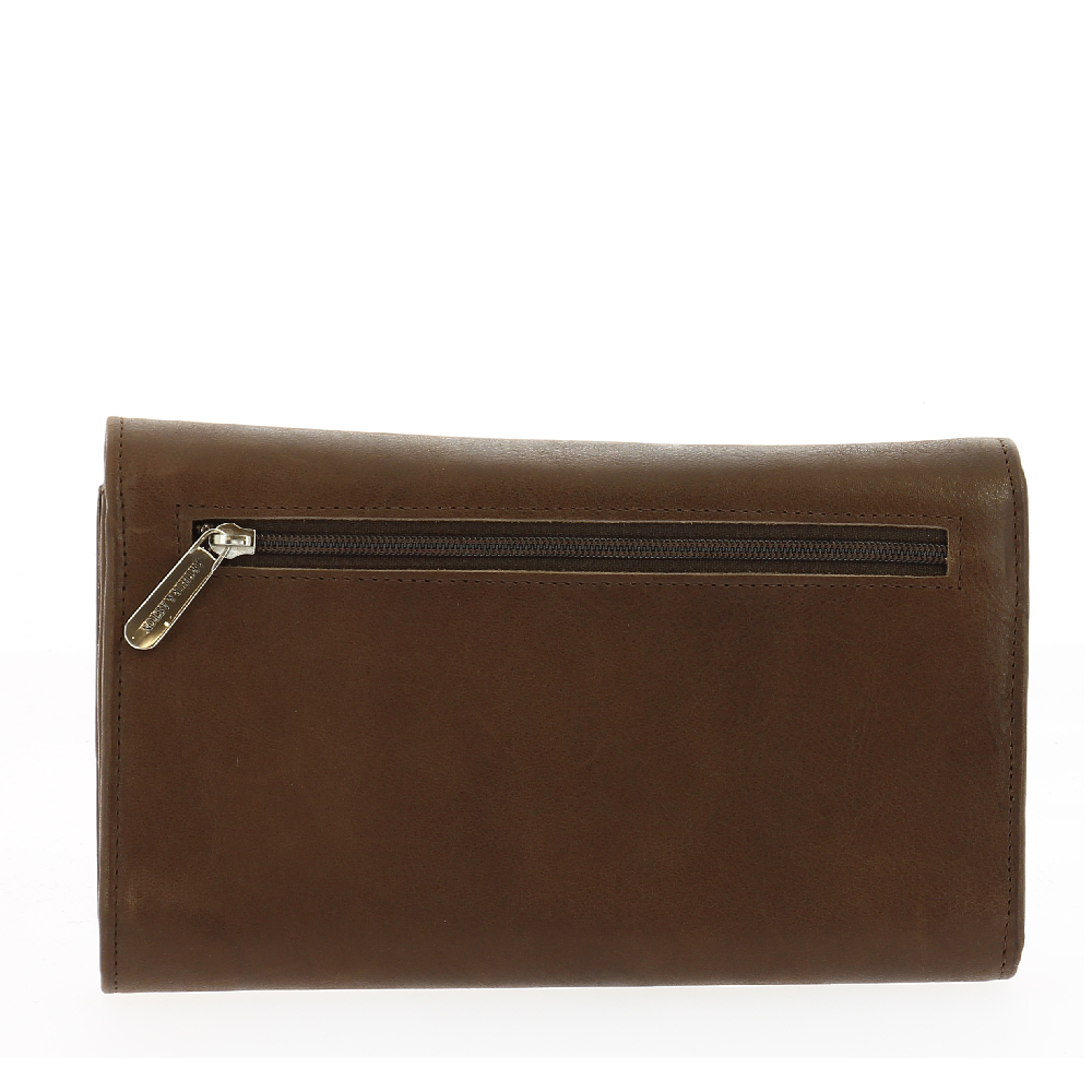 Oiled cowhide leather flap companion
