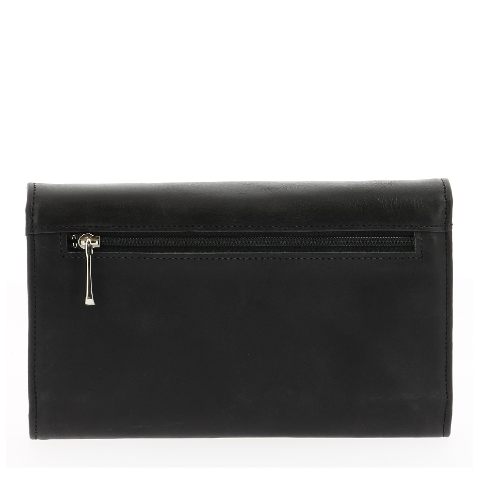 Oiled cowhide leather flap companion