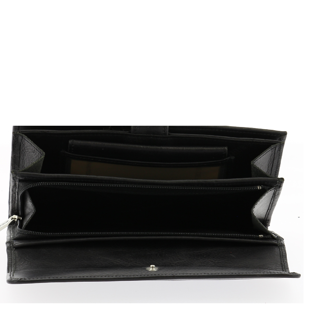 Oiled cowhide leather flap companion