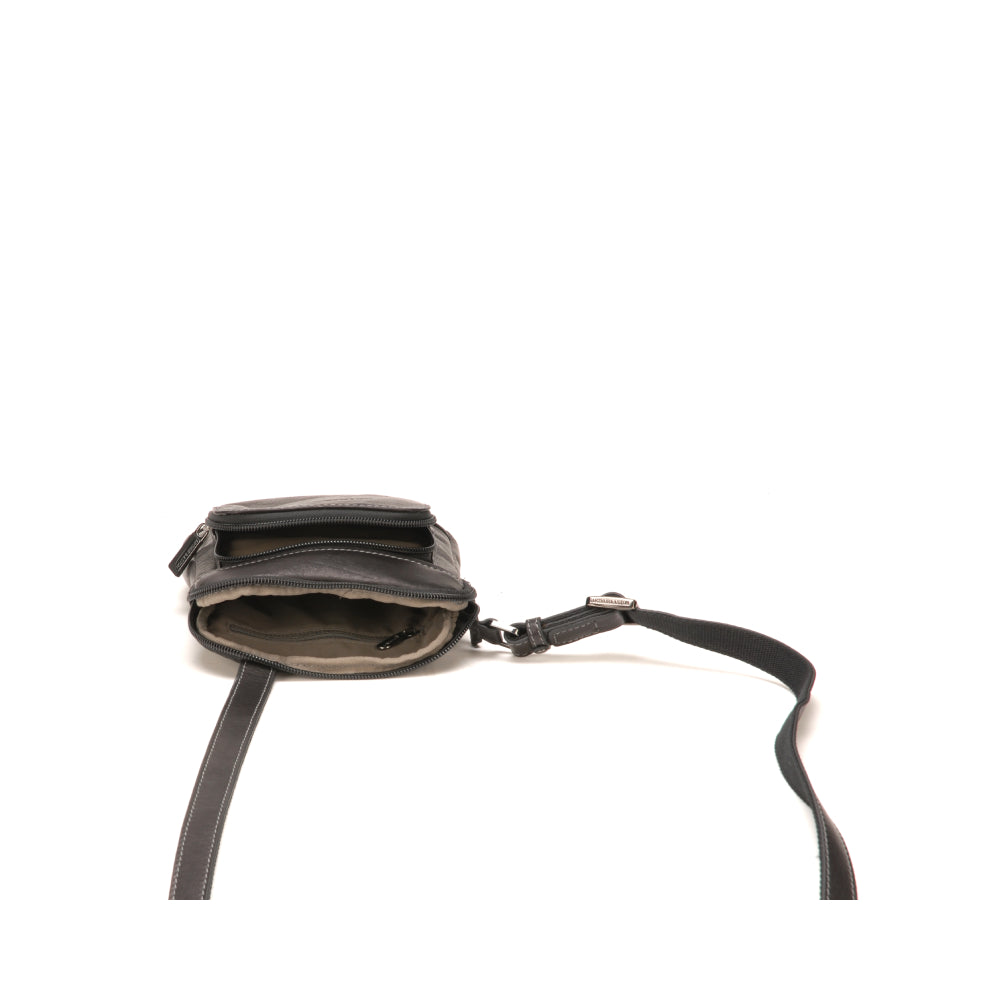 Small body bag Pablo model in dipped leather