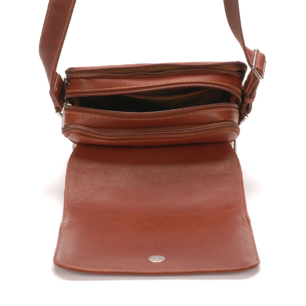 Sac travers à rabat Pablo cuir plongé