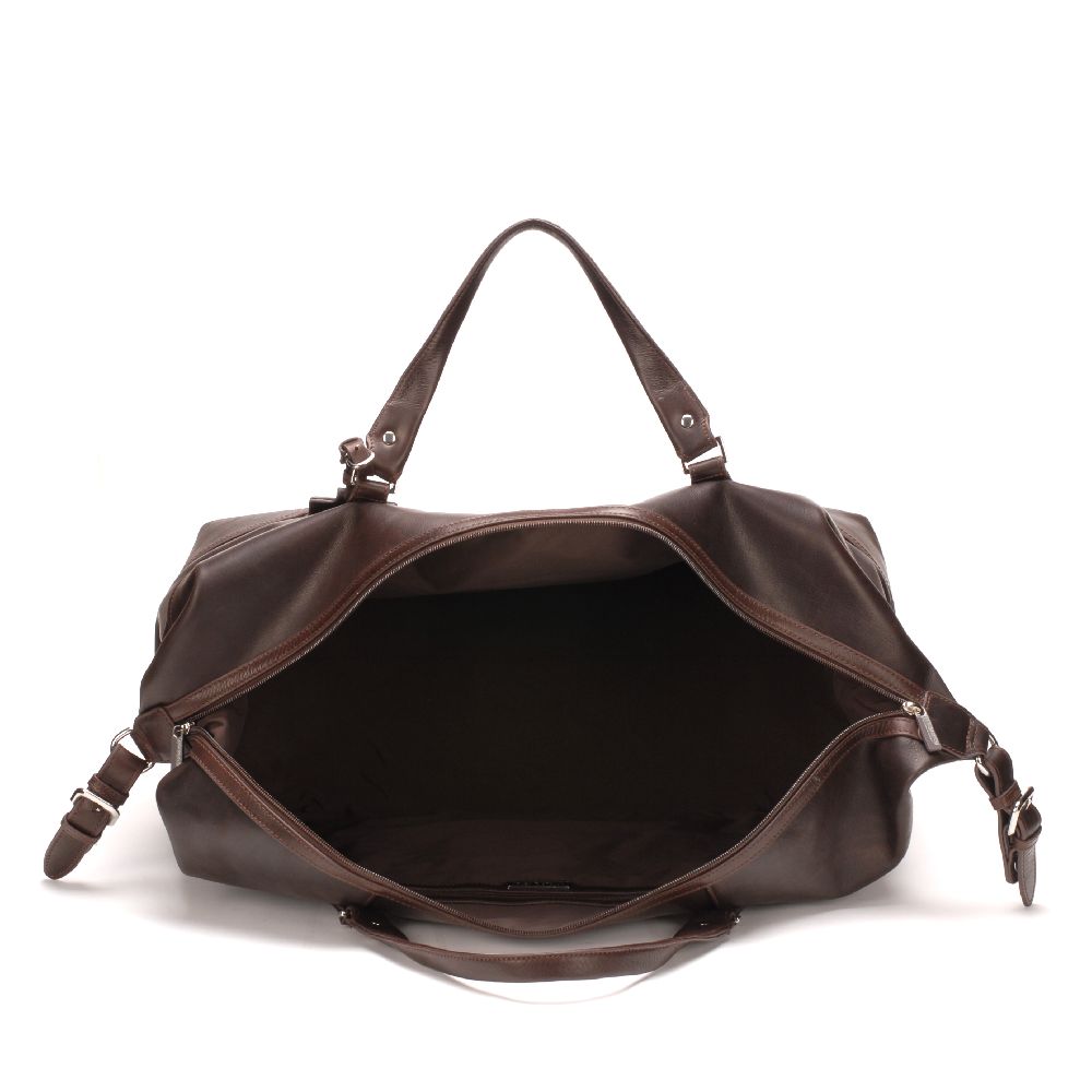 Sac de voyage en cuir plongé