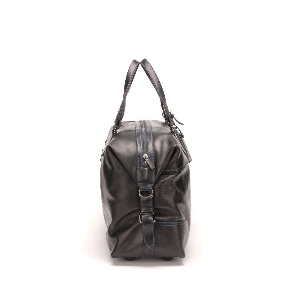 Sac de voyage en cuir plongé
