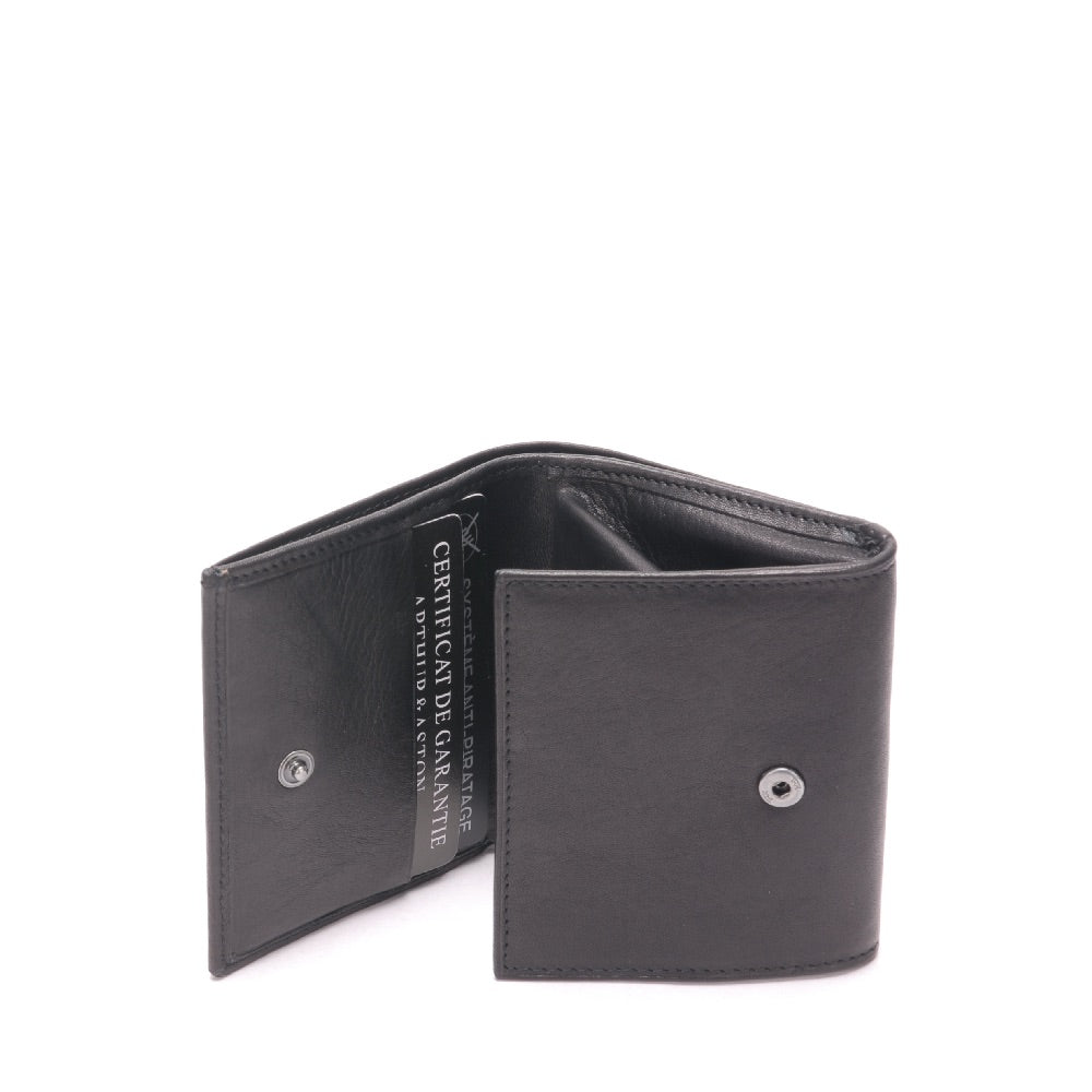 Porte-monnaie et cartes Pablo cuir plongé