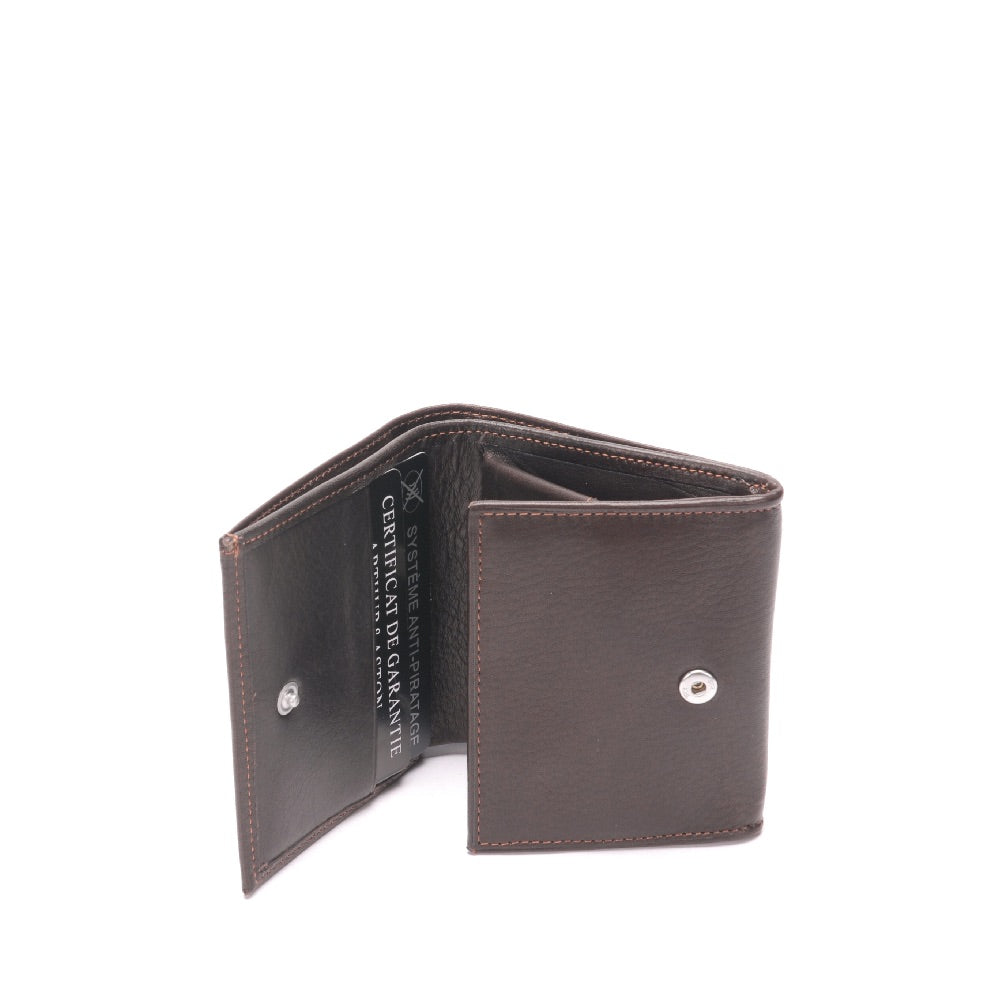 Porte-monnaie et cartes Pablo cuir plongé