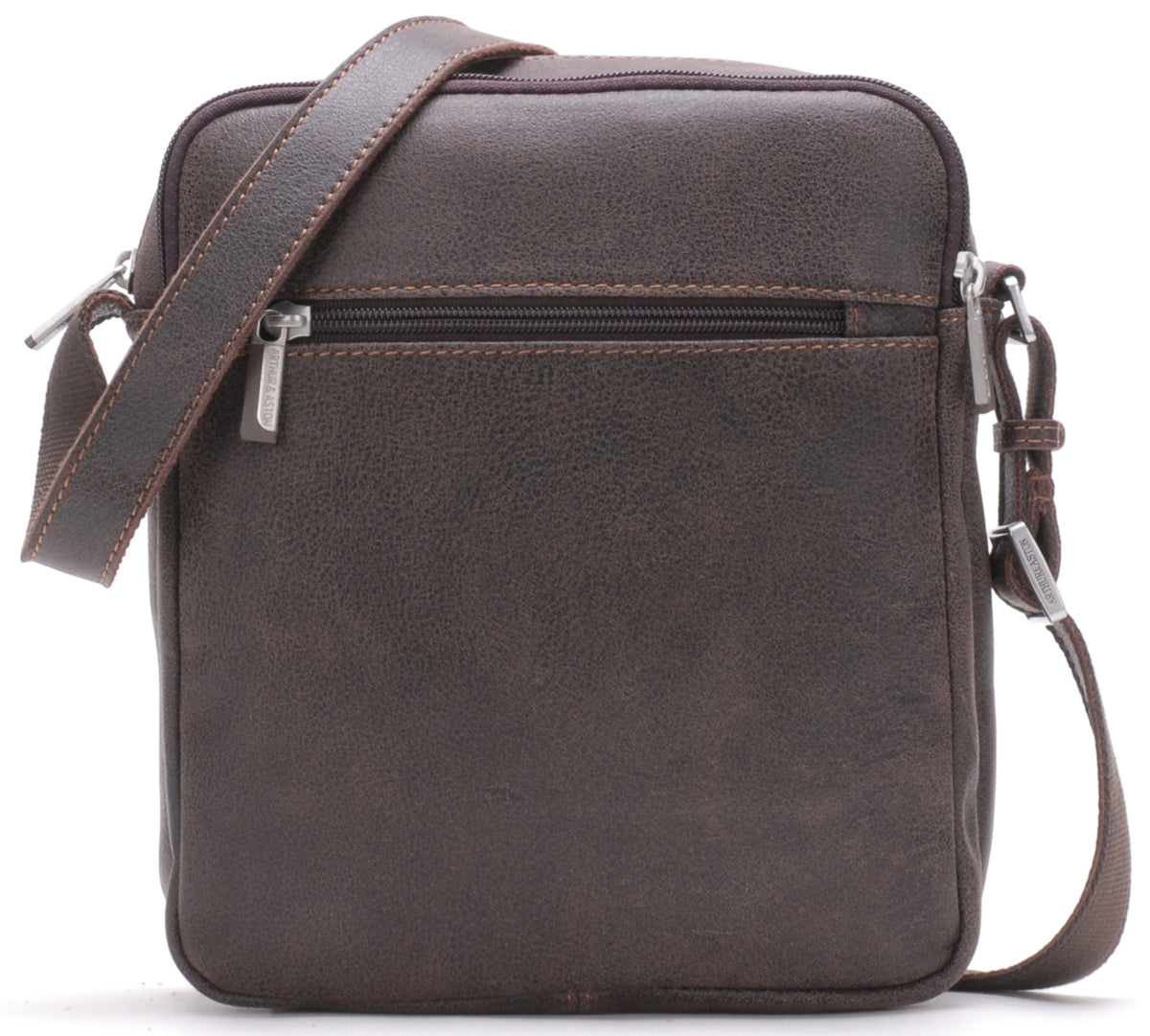 Cristiano large model crossbody bag in destroyed leather