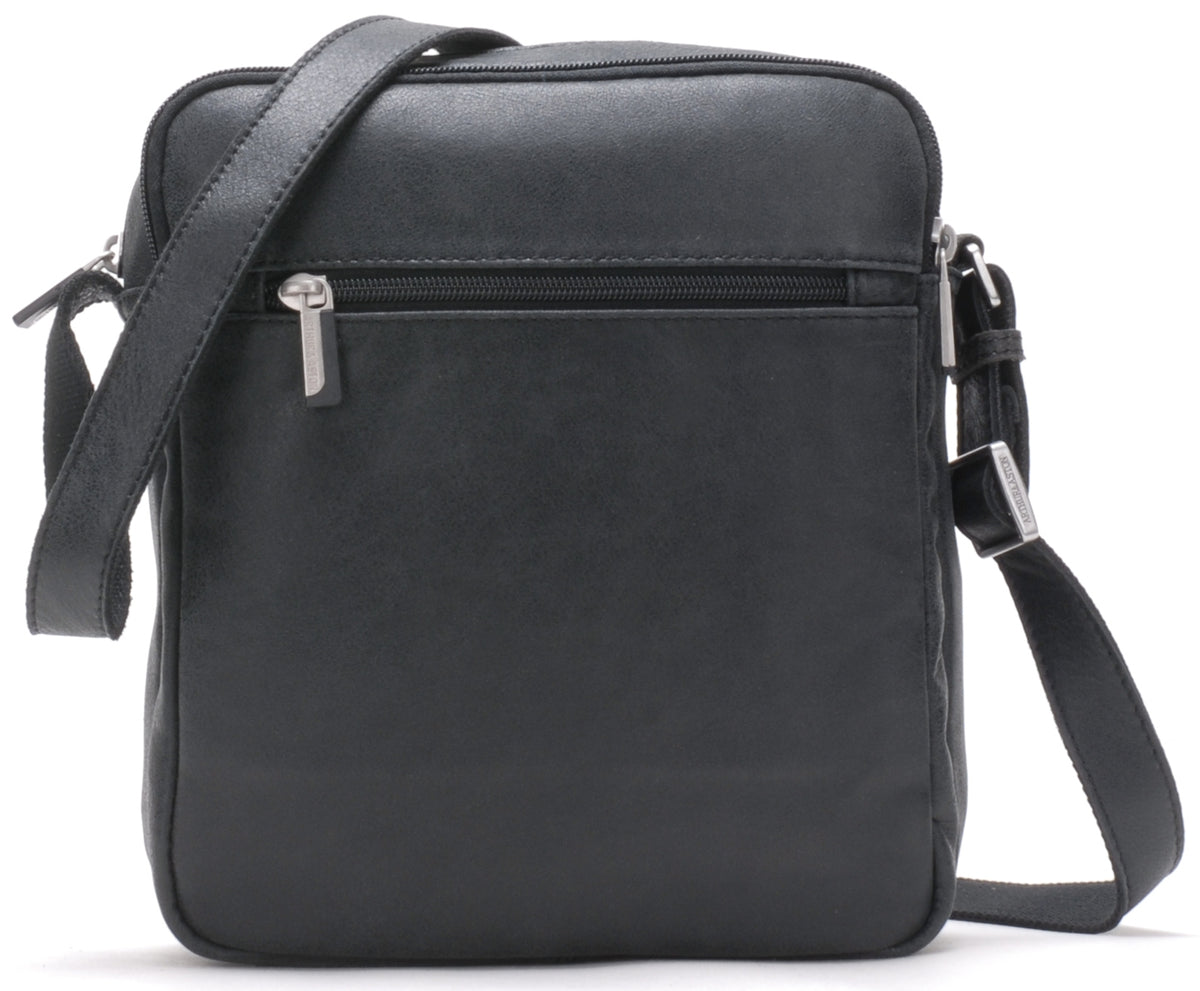 Cristiano large model crossbody bag in destroyed leather