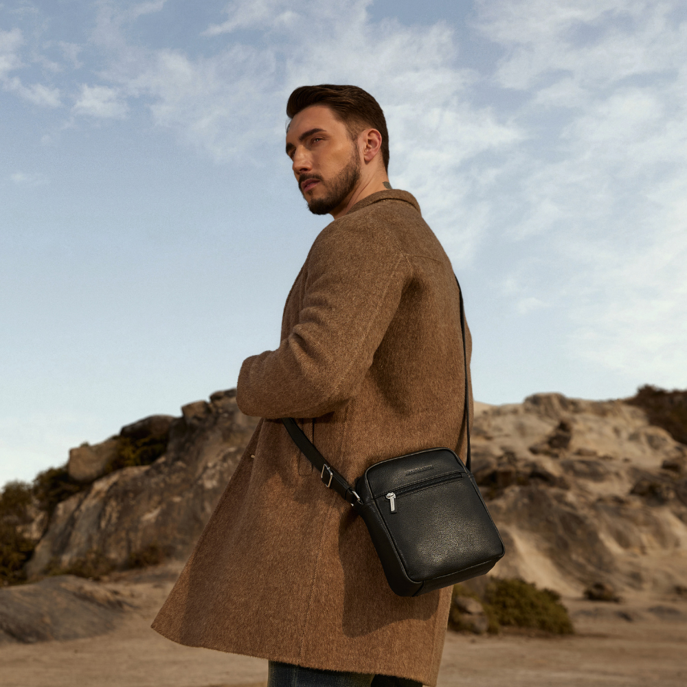 Sac travers grand modèle cuir Dorian