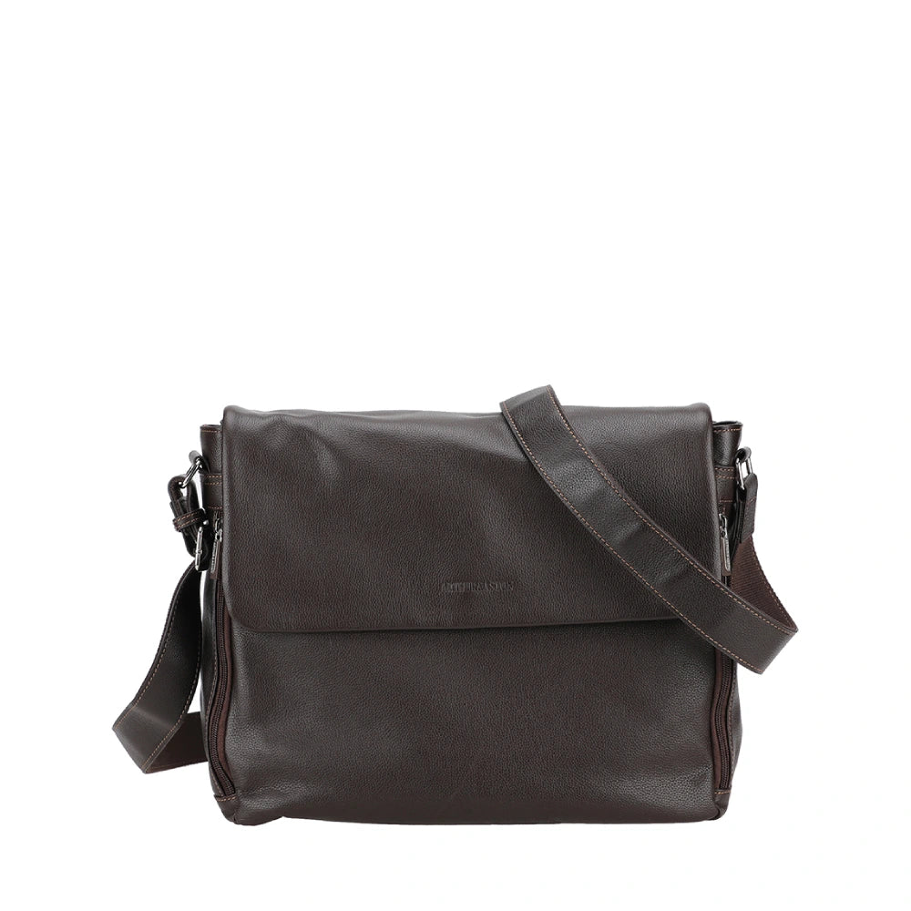 Dorian Small Leather Messenger Bag