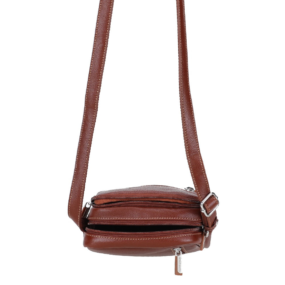 Sac travers moyen modèle cuir Dorian