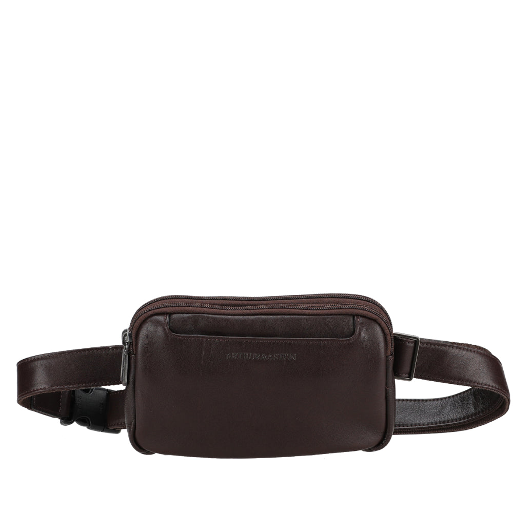 Leon leather belt pouch