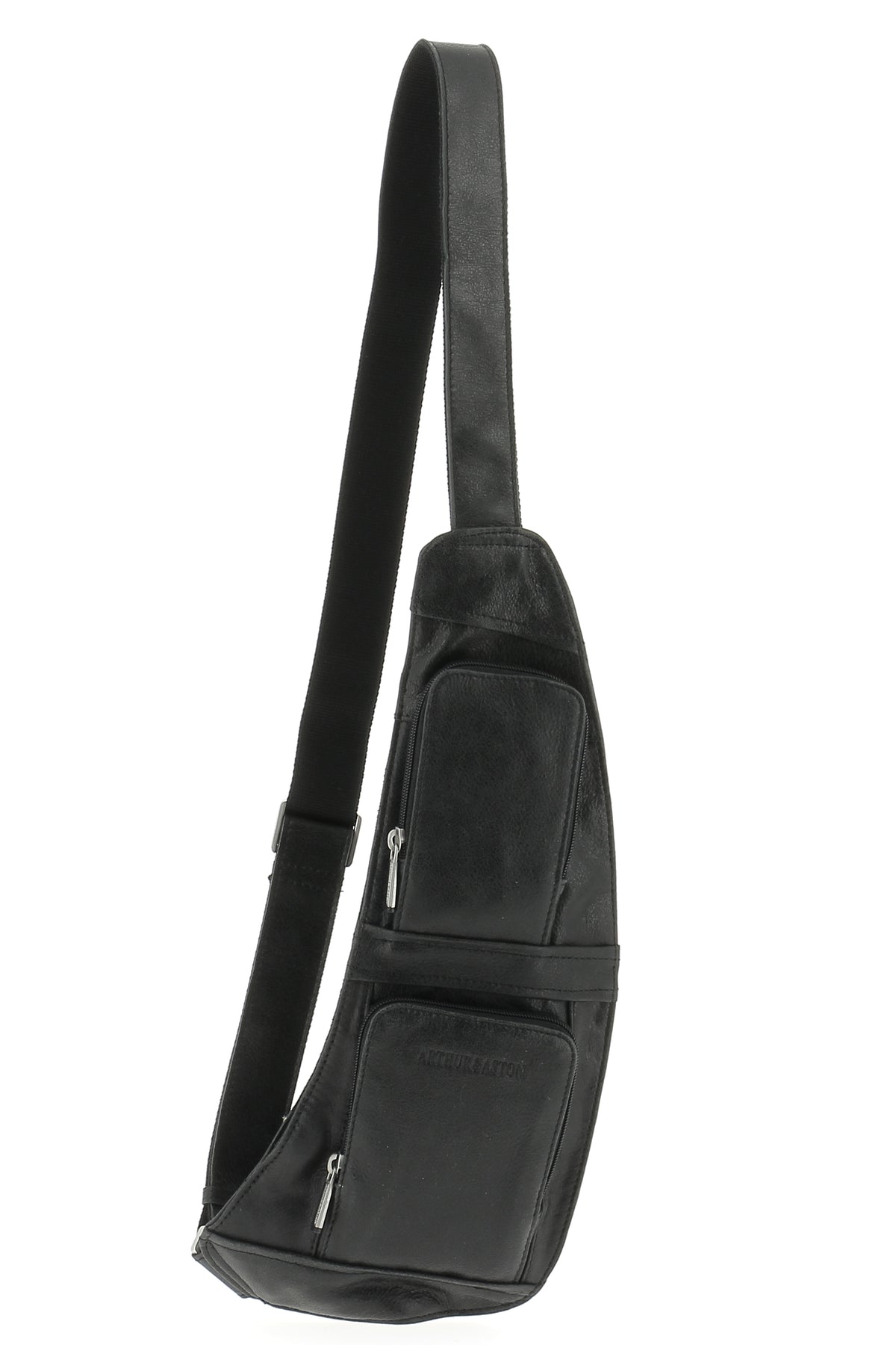Cristiano body bag in destroyed leather