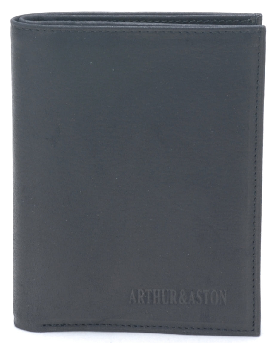 Porte-papiers cuir vachette gras