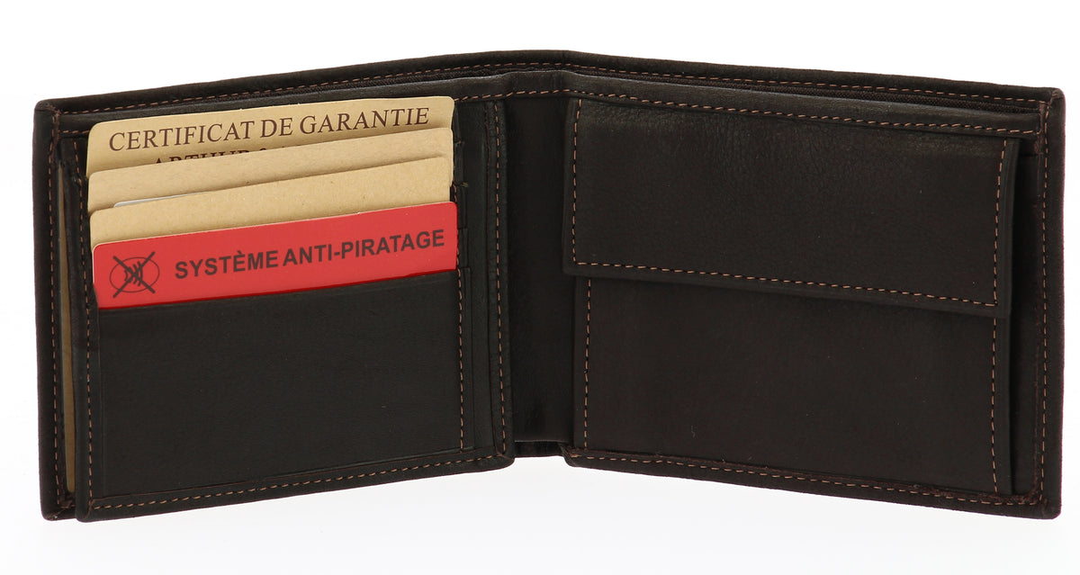 Italian oiled leather wallet