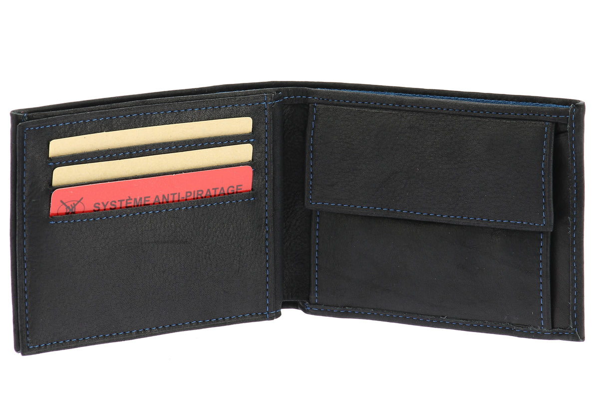 Louis Italian oiled leather wallet