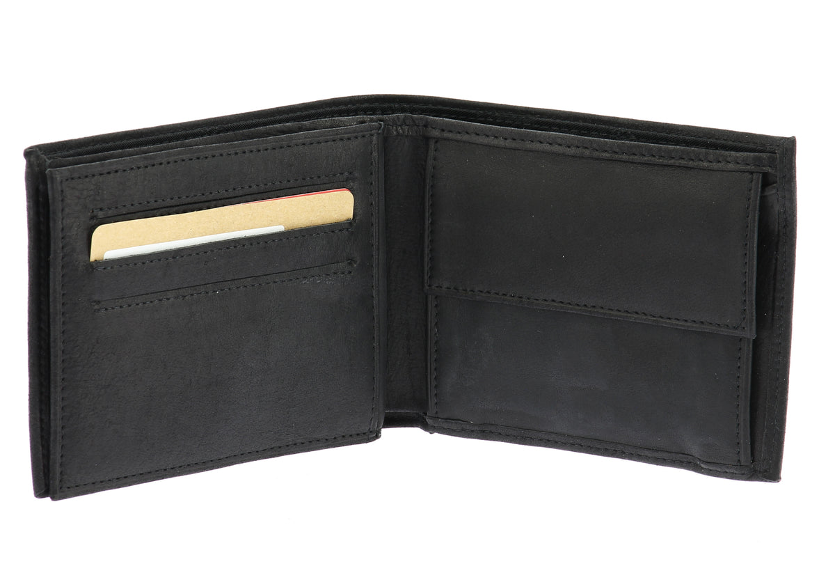 Louis Italian oiled leather wallet