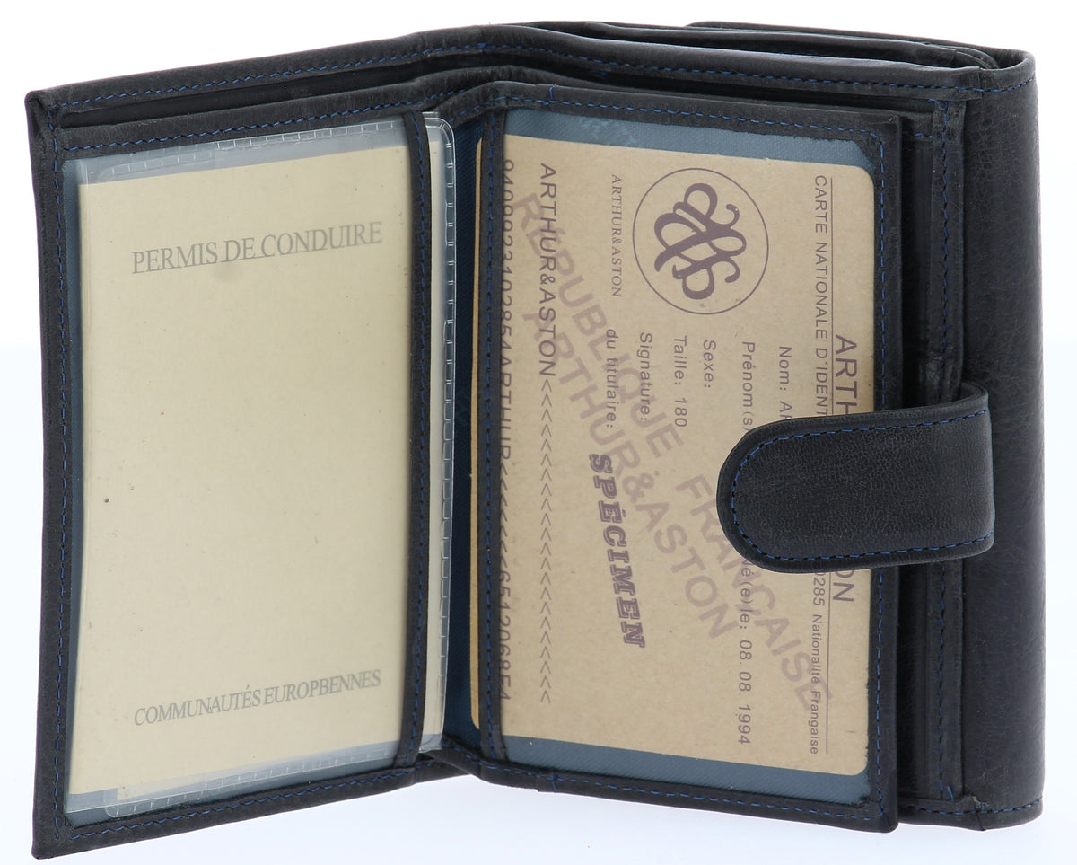 Leather Back to Back Wallet