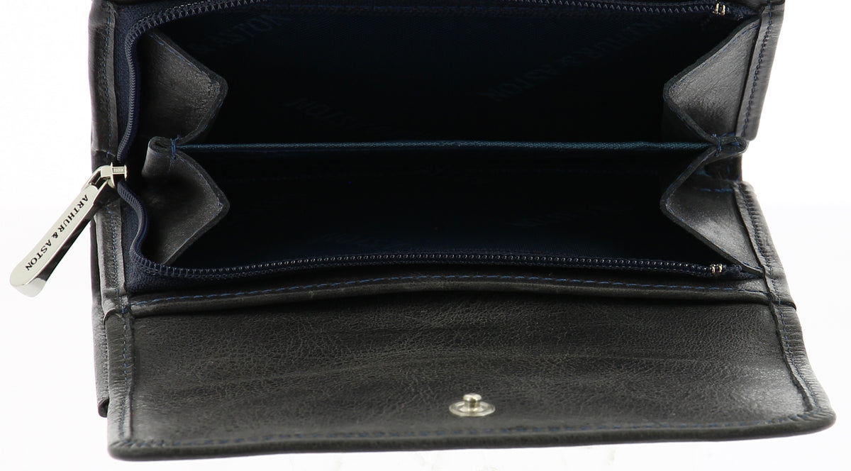 Leather Back to Back Wallet