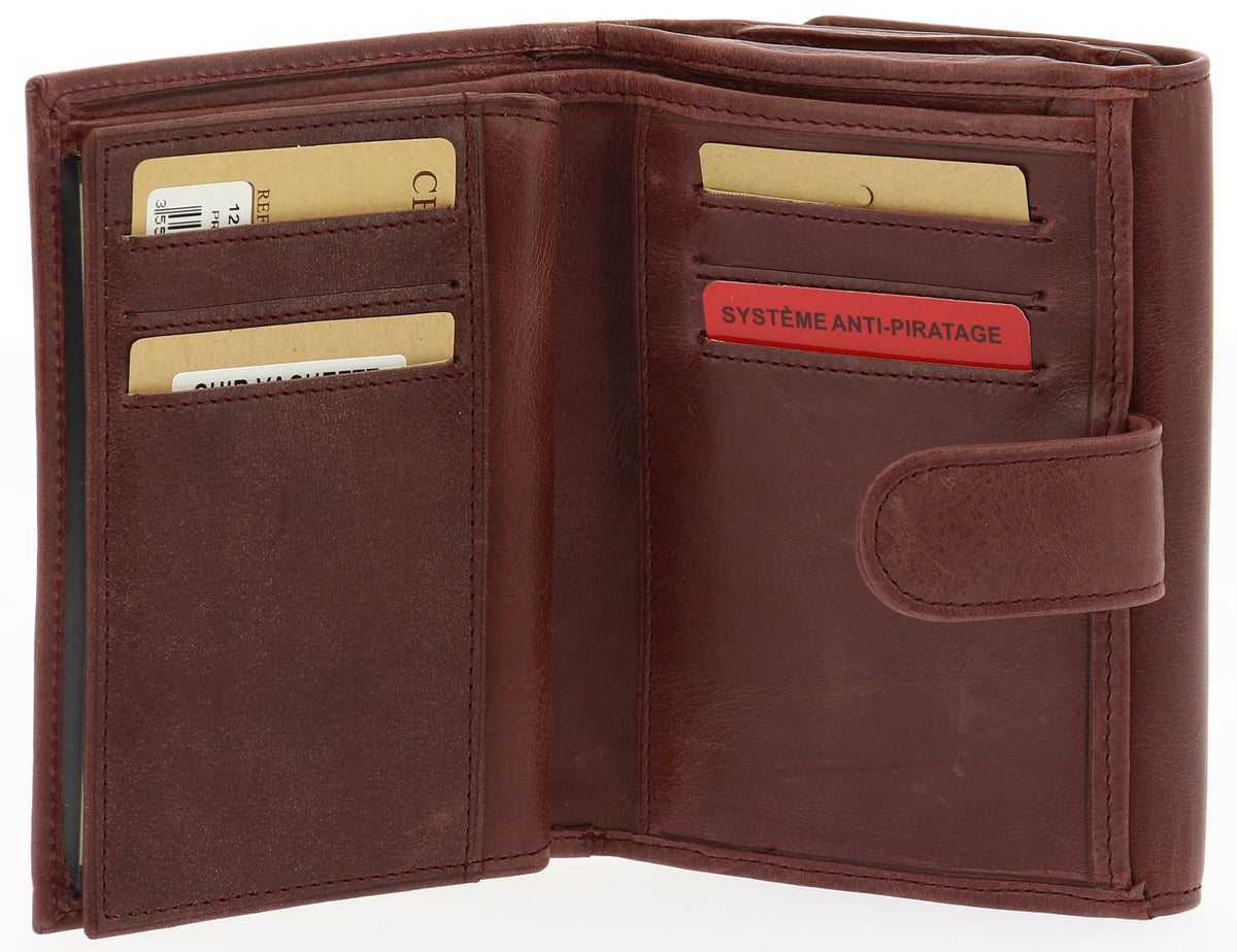 Leather Back to Back Wallet
