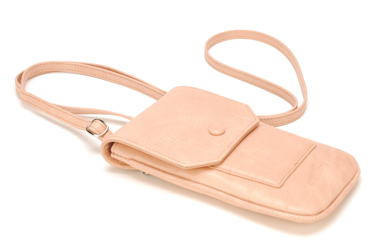 Pochette téléphone en cuir de buffle