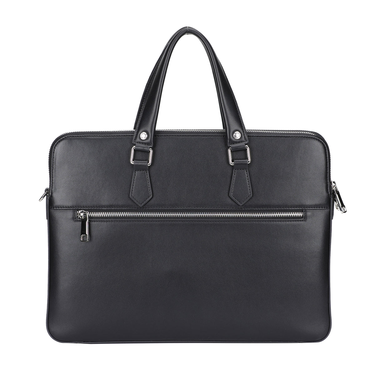 Walter extra flat briefcase in split leather