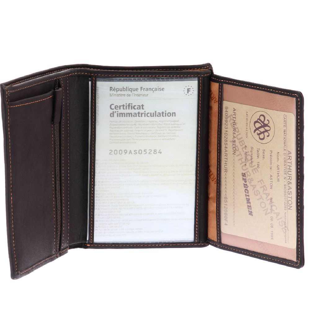 Portefeuille Louis cuir gras