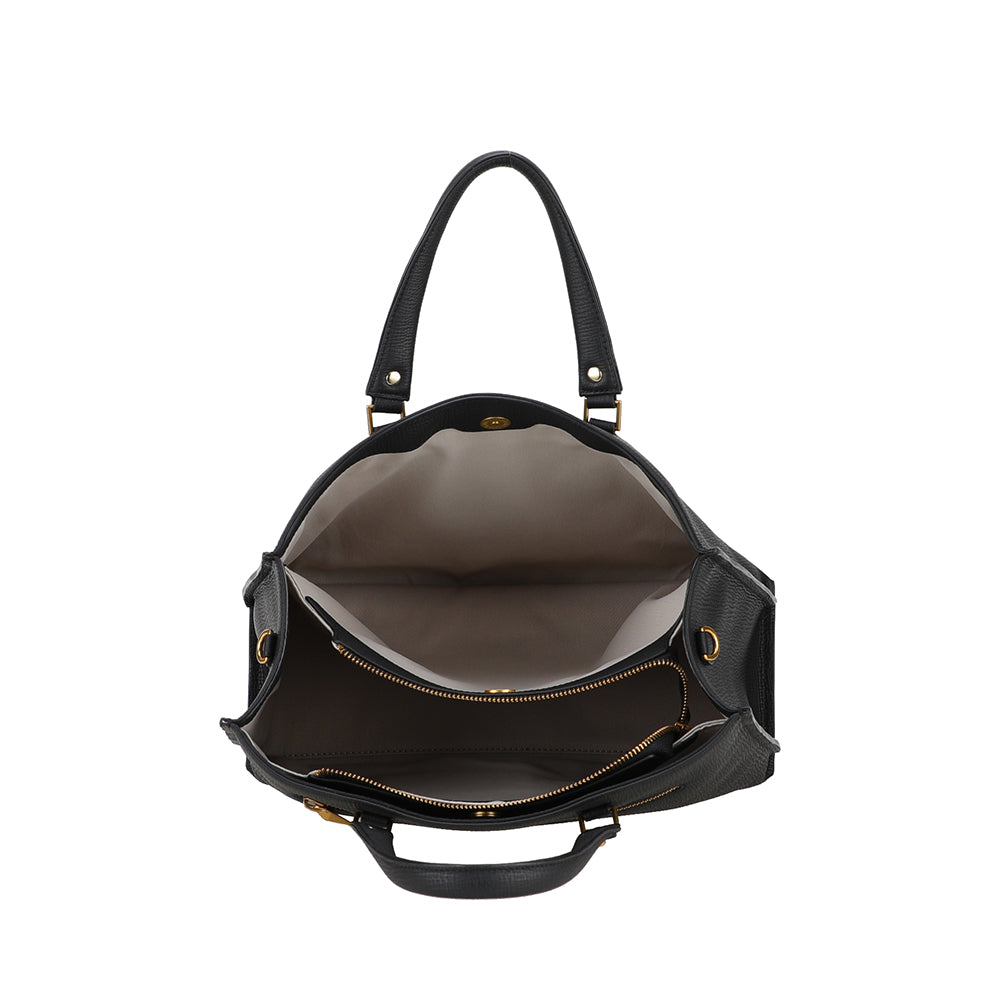 Grand sac porté main Nora en cuir