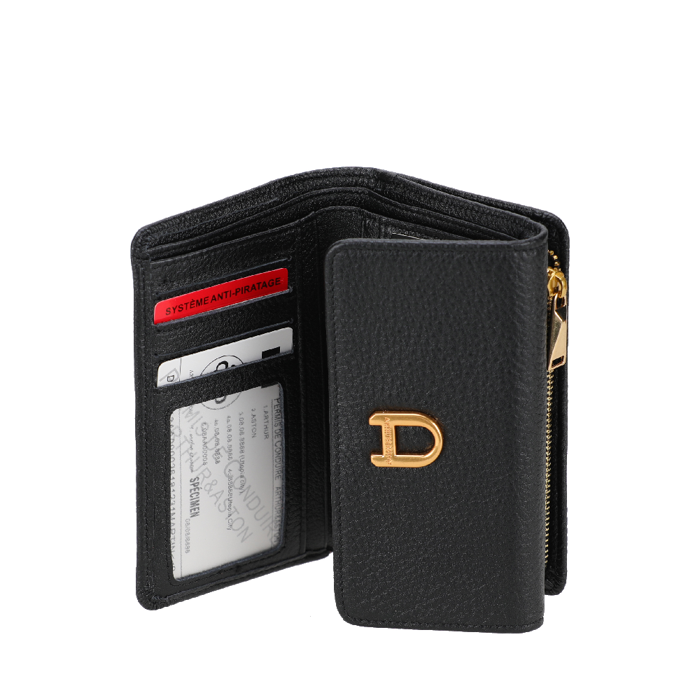 Camille compact leather wallet