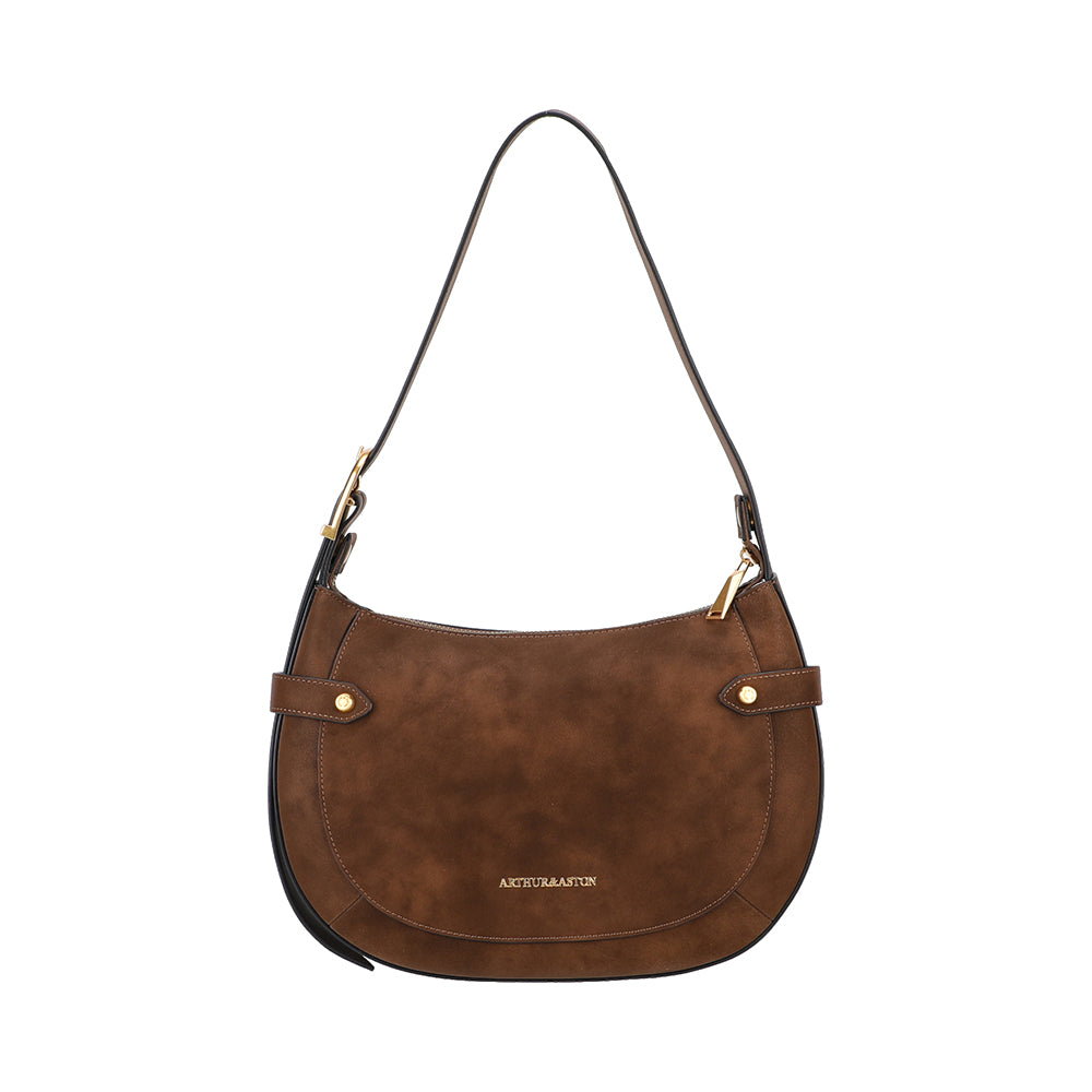Sac épaule croûte de cuir Madelena