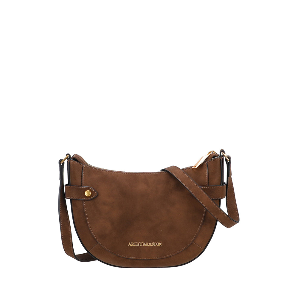 Sac bandoulière croûte de cuir Madelena