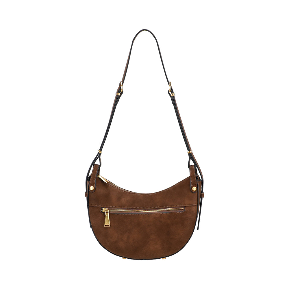 Sac épaule bandoulière croûte de cuir Madelena