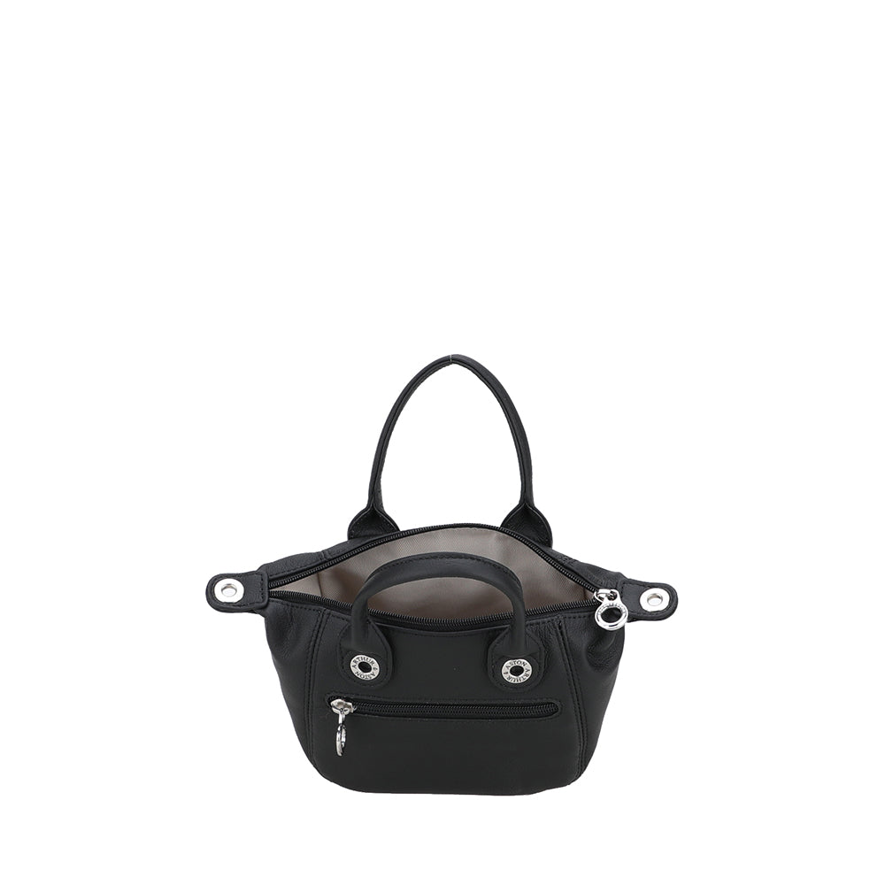 Mini sac cabas Louisa en cuir