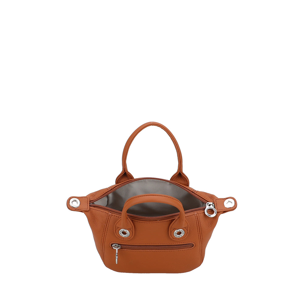 Mini sac cabas Louisa en cuir