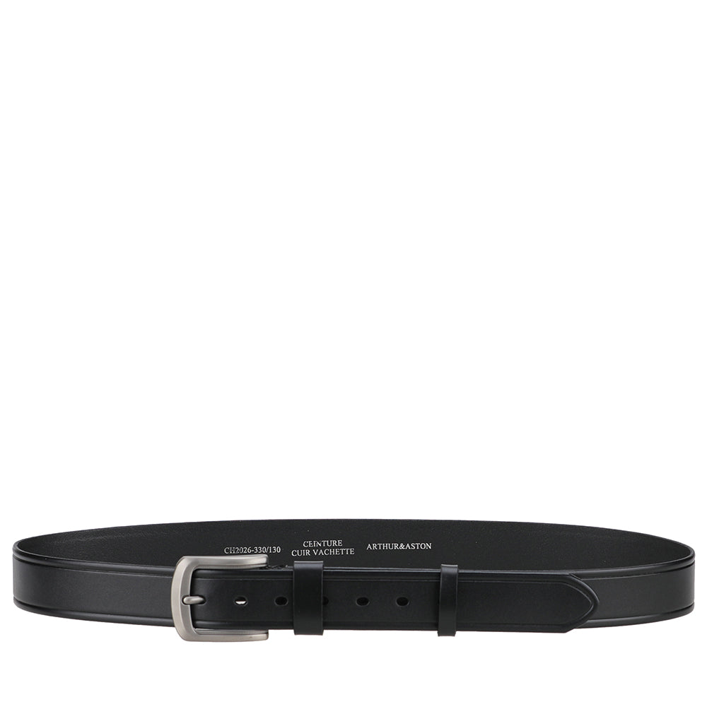 Ceinture de costume Homme cuir large double passant