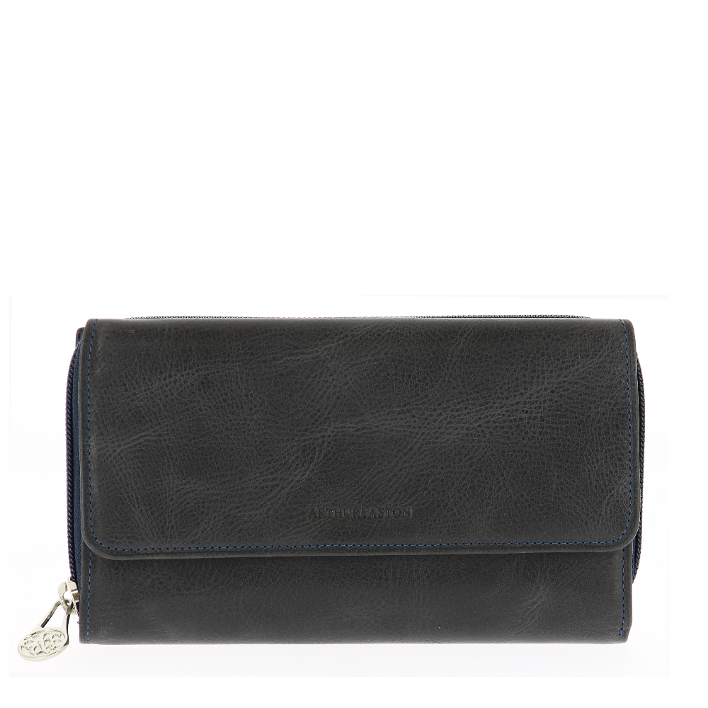 Oiled Leather Flap Checkbook Holder Companion
