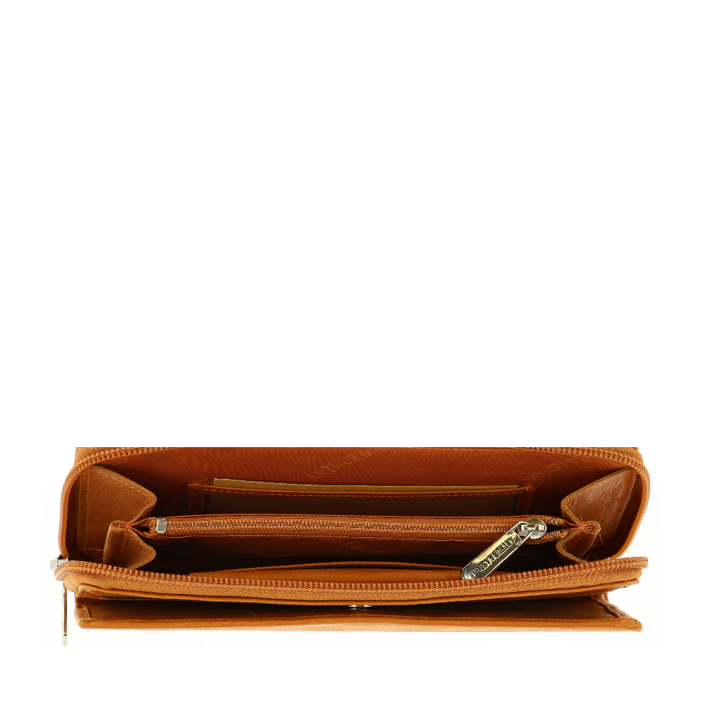 Oiled Leather Flap Checkbook Holder Companion