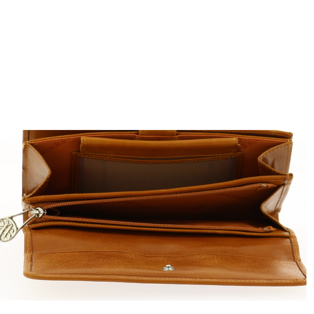 Oiled cowhide leather flap companion