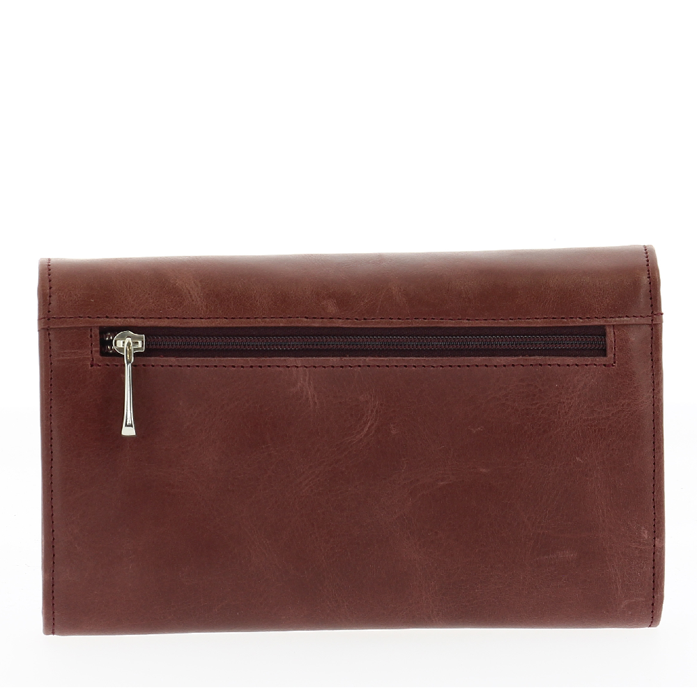 Oiled cowhide leather flap companion
