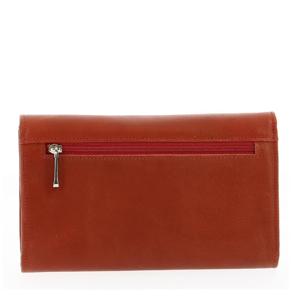 Oiled cowhide leather flap companion