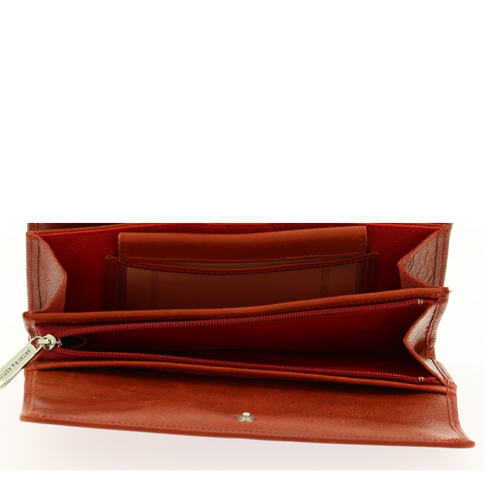 Oiled cowhide leather flap companion