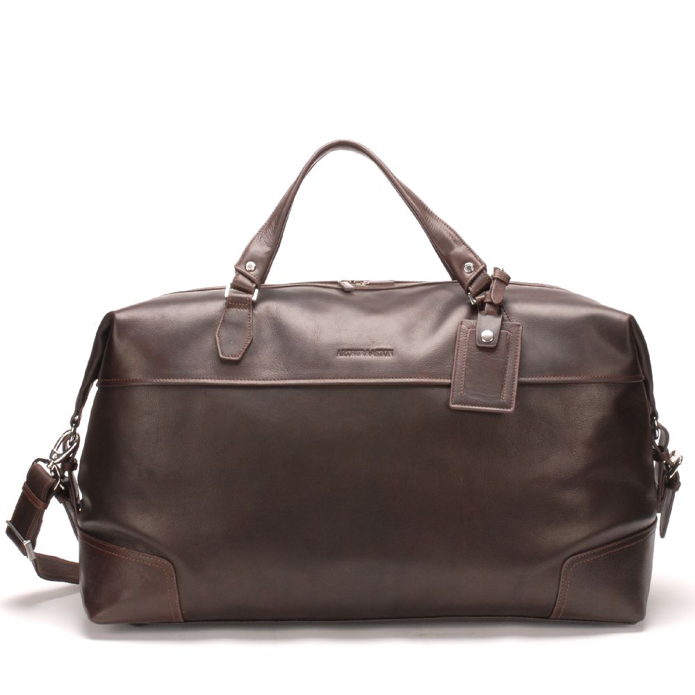 Sac de voyage en cuir plongé