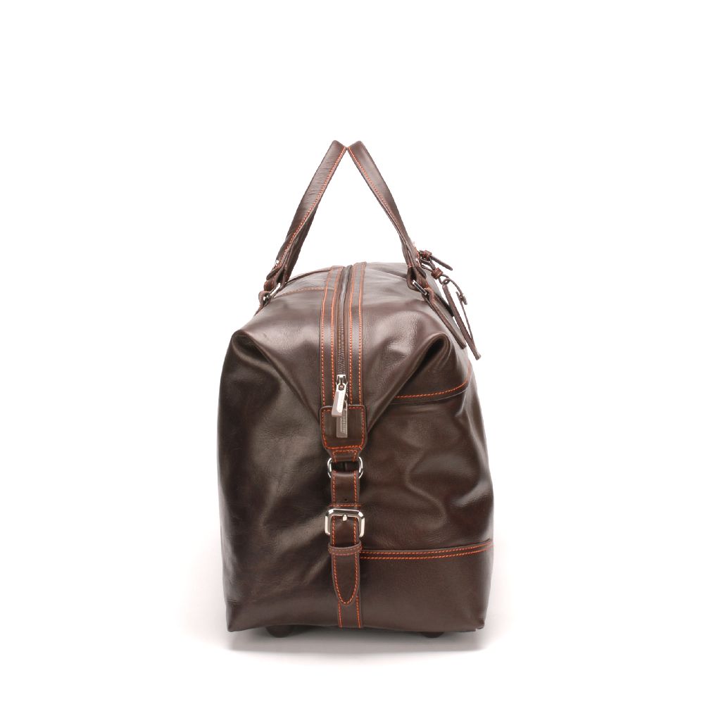 Sac de voyage en cuir plongé