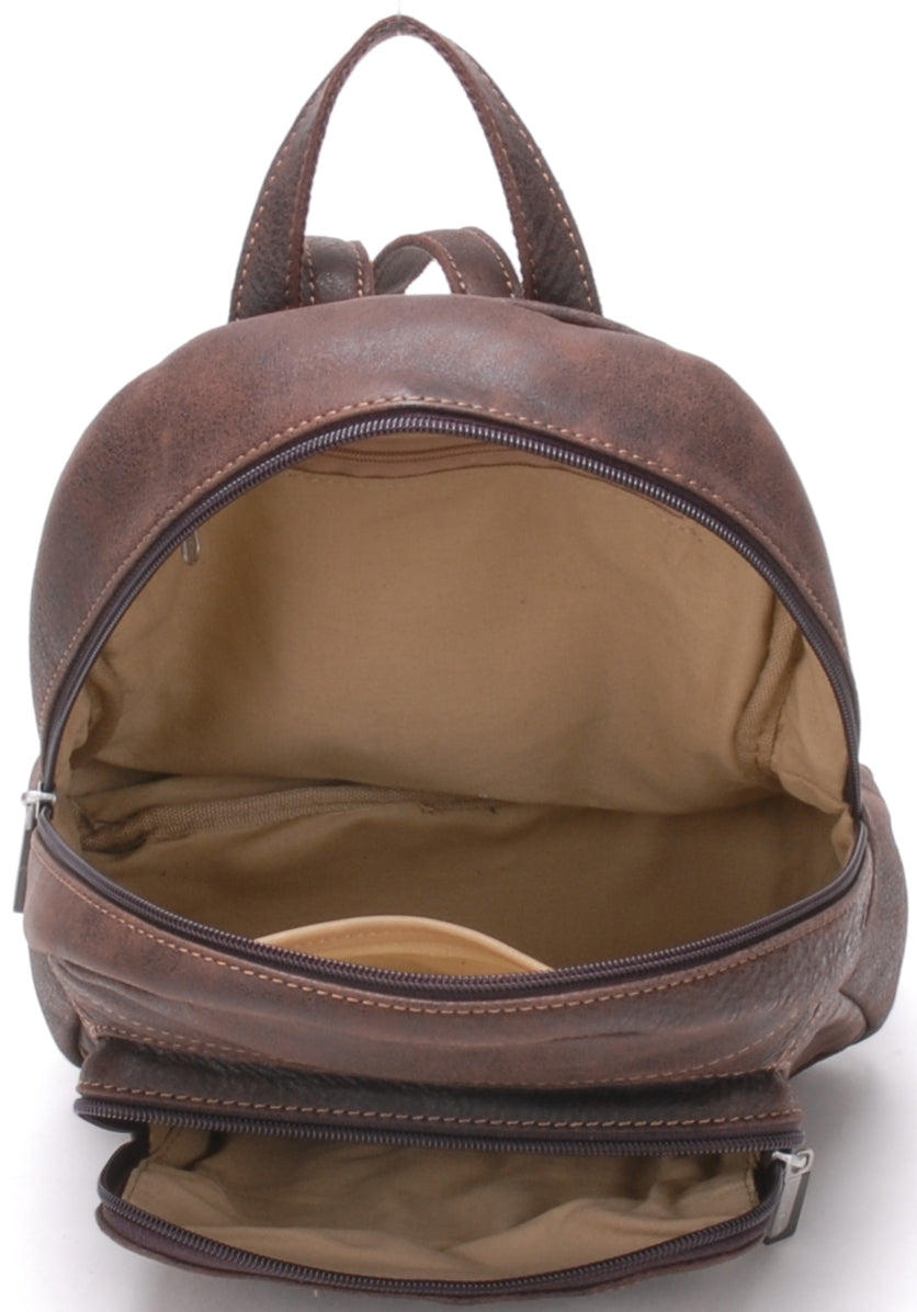 Small Cristiano cowhide leather backpack