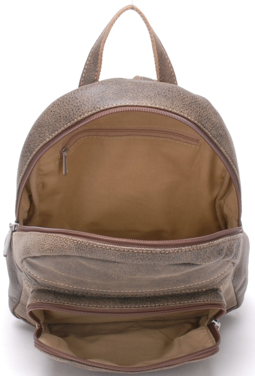 Small Cristiano cowhide leather backpack