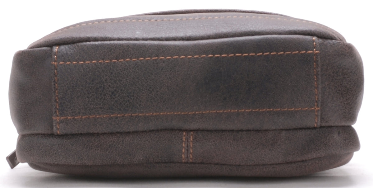 Cristiano large model crossbody bag in destroyed leather