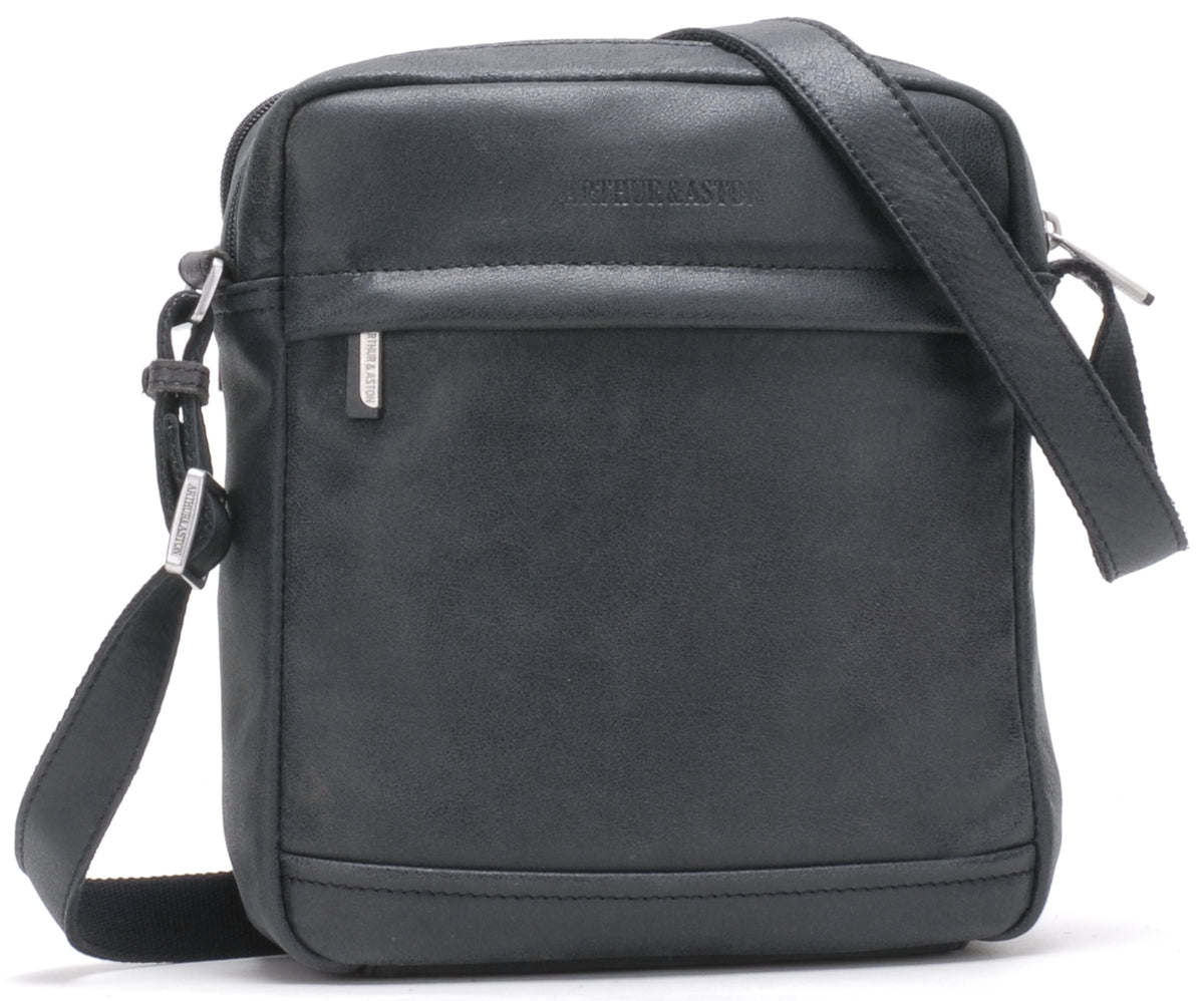 Cristiano large model crossbody bag in destroyed leather