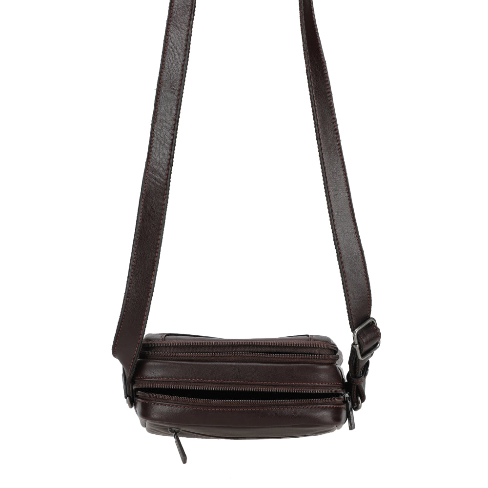 Sac travers L Léon Cuir