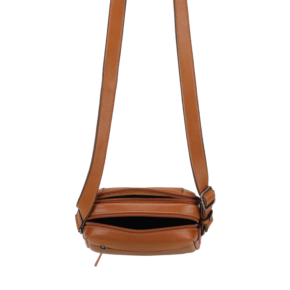 Sac travers L Léon Cuir